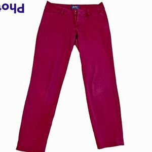 Old Navy Pixie Mid rise Burgundy pants Size 4R